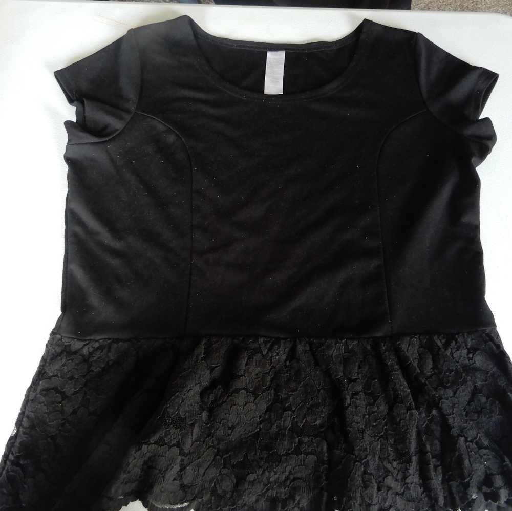 Black Blouse with Lace